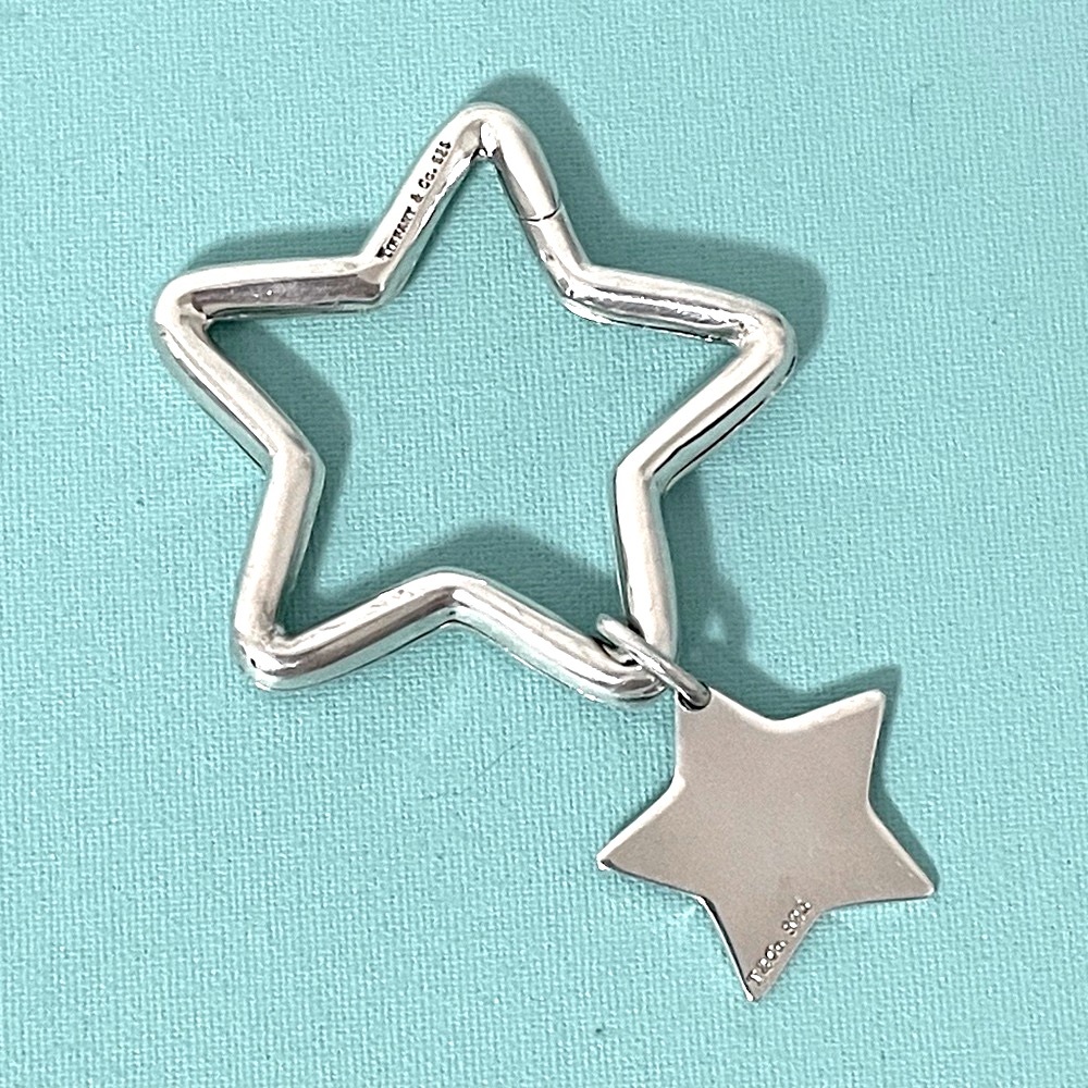Tiffany & Co. Vintage Silver Star Keychain - Picture 1 of 4
